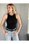 Women's Halter Collar Ribbed Athlete