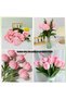 4 Color Flower Making Set – 100 Chenille Yarns (Powder Pink, Light Pink, Pastel Pink, Green) - 4