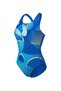 W DEPTH SWIMSUIT V BACK BLUE MULTI - 6