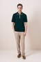 Collar Zipper Detailed Emerald Oversize Men's Knitwear T-Shirt - 2