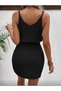 Strappy Knitwear Mini Dress Summer V-Neck Beach Dress - 3