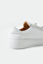 Icon Genuine Leather White Casual Comfortable Women's Sneaker - 5