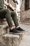 Noka Adrıan Printed Detailed Linen Men's Shoes with Rubber Laces - 6