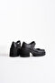 Helen Premium Women's Black Wedge Heeled Shoes - 4
