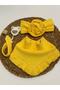 4 Layers of Muslin Ruffled Bib, Pacifier Strap, Bandana Set, Baby Gift Set - 2
