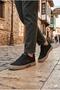 Noka Adrıan Printed Detailed Linen Men's Shoes with Rubber Laces - 2