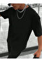 Trust Nobody Single Jersey T-Shirt - Black Printed Oversize Crew Neck T-Shirt - 2