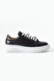 Icon Genuine Leather Black Casual Comfortable Women's Sneaker - 3
