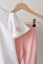 Floral Patterned Girl's T-Shirt - Pants Set - 3