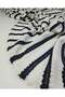 Black and White Knitted Fabric 150X230Cm - 5