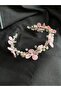 Epoxy Floral Pearl Detailed Bridal Crown Engagement Maternity Crown – Handmade Hair Accessory - 3