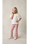 Floral Patterned Girl's T-Shirt - Pants Set