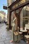 Mint Green Cotton Dress – Jacquard Textured, Waist-Fitted, Elegant and Stylish Women's Design - 5