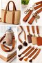 2 Meters Width 4 cm Red Brown, Earth Color Ribbon, Multi-Purpose Ribbon for Bags, Wallets, Hobby Work, Column - 3