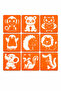 Cute Animals Coloring Template Set – 9-Piece Educational Toy - 5