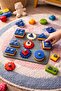 Montessori Educational Toy Gear Puzzle |   Shape and Color Matching Developmental Toy / Pla Bioplastic - 4