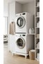 Washing & Drying Machine Connection Apparatus Raising Platform 12 cm White Robot Vacuum Cleaner Compatible - 6