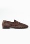 Royal Genuine Leather Brown Daily Comfortable Women's Braided Loafer Shoes - 4