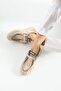 Rush Genuine Leather Beige Comfortable Lace Detailed Tulle Women's Sneaker - 2