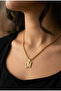 Women's Twisted Chain m Letter Steel Necklace Does Not Tarnish - 2