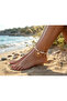 Gold Plated Natural Stone Look Cream Steel Anklet (22-26 cm) - 3