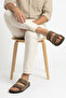 Men's Double-Strapped Daily Slippers with Velcro, Comfortable Sole, Lightweight Sole, Summer Modern Comfortable Slippers - 4