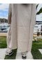 Muslin Beige Color Trousers Kimono Set - 6