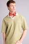Cotton Textured Boxy Fit Polo T-Shirt F8351Ax26Sm - 3