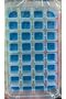 Ice Cube Tray with Lid, 32 Compartments, Silicone Mould, Stackable Design