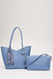 Tote Women's Shoulder Bag – with Crossbody Strap, Heart Charm, and Shawl Detail Ela2017 - 6