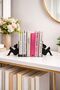 2Nd Team | |   Black | |   Woman Reading a Book | |   Book Holder Book Support Metal Bookend Decorative Book Support Desktop Bookshelf Organizer Shelf Book Rest Office Home Study Desk Book Stopper