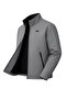 Gray Men's Polyester Blended Super Thin Windbreaker Water and Windproof Seasonal & Summer Coat - 2