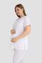 Cotton Short Sleeve Maternity T-Shirt White 3-Pack – Soft and Comfortable Maternity Wear - 2