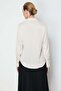 Fabric Patterned Polo Collar Shirt - 5