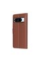 Case for Google Pixel 8 Pro, Leather Folio, shockproof, brown - 5