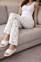 100% Cotton Knitted Elastic Waist Printed Patterned Stylish and Comfortable Women's Pajamas Single Bottom - 7