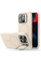 iPhone 15 Pro Case, Cloud Soft HaloLock Kickstand, shockproof, cream