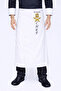 Chef Apron with Name Gift, Waist-Tie Chef Apron, Kitchen Aprons, Cafe Restaurant Apron, Chef