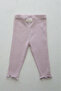 Ruffle Edge Stitched Leggings - 3