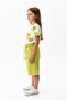 Girl's 2-Piece Capri Set Crew Neck Drop Shoulder Short Sleeve Printed T-Shirt - Waist Adjusted - 3