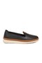 Black Genuine Leather Orthopedic Women's Casual Shoes 700 Z - 4