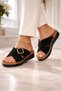 Women's Slippers, Daily Slippers, Orthopedic, Buckle-Strapped, Soft Sole, Stylish Slippers, High Sole - 2