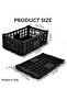 52L Heavy Duty Collapsible Plastic Storage Crate, 1pcs - 8