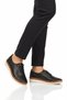 Black Genuine Leather Orthopedic Women's Casual Shoes 508 Z - 3