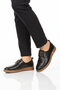 Black Genuine Leather Women's Casual Shoes 2084 Z - 2