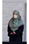Cotton Soft Alâ Pattern Scarf-Water Green