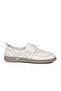 White Genuine Leather Women's Flexible Lightweight Casual Shoes 2084 Z - 3