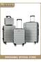 4-Piece Luggage Set Suitcase with Spinner Wheels，Large Capacity Hardside Travel Luggage Set