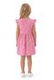 Girl's Daisy Patterned Dress 100% Cotton Single Jersey Fabric Waist Gathered Summer Dress - 3