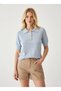 Women's Polo Collar Accessory Detail Premium Yarn Knitwear Sweater 12421.Crs